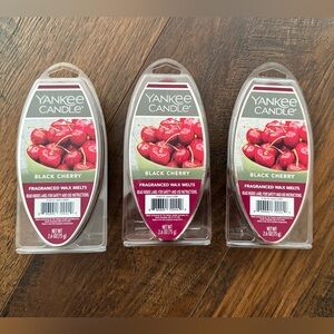 **set of 3** Yankee Candle Black Cherry Wax Melts